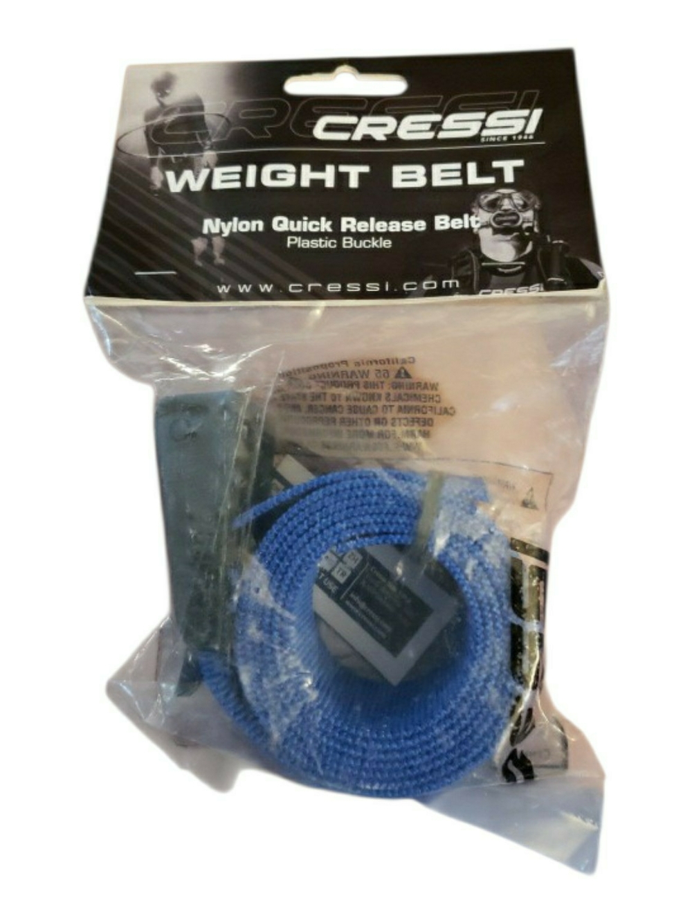 Cressi Weight Belts nylon quick release belt plastic buckle dive belt. New X2